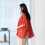 リネンレーヨンスクエアドルマンブラウス | coen【women】 | 詳細画像16 