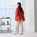 リネンレーヨンスクエアドルマンブラウス | coen【women】 | 詳細画像18 