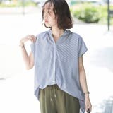 バックシャーリングスキッパーフレンチスリーブブラウス | coen【women】 | 詳細画像19