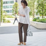 バックシャーリングスキッパーフレンチスリーブブラウス | coen【women】 | 詳細画像6