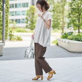 バックシャーリングスキッパーフレンチスリーブブラウス | coen【women】 | 詳細画像7