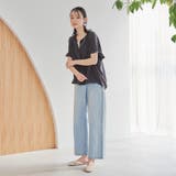 【接触冷感】袖フリルスキッパーブラウス | coen【women】 | 詳細画像15
