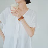 【接触冷感】袖フリルスキッパーブラウス | coen【women】 | 詳細画像7