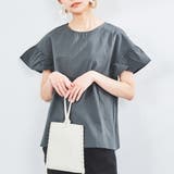 DK.GRAY | フリルタイプライターブラウス | coen OUTLET