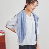 カラーストライプスキッパーブラウス | coen OUTLET | 詳細画像17