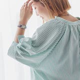 KELLY | カラーストライプスキッパーブラウス | coen OUTLET
