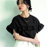 BLACK | 【WEB限定】前後2WAYフリルシャツブラウス | coen【women】
