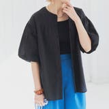 BLACK | インドコットンシャーリングブラウス | coen OUTLET