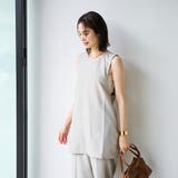 【RONEL】リネンライクノースリーブチュニック | coen【women】 | 詳細画像12 