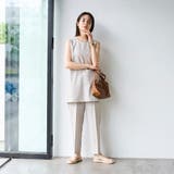 【RONEL】リネンライクノースリーブチュニック | coen【women】 | 詳細画像14 