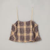 カットジャガードチェックキャミトップス | coen【women】 | 詳細画像1 