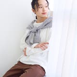 OFF WHITE | 【Feel Soft / フィールソフト】接結 ロングスリーブTシャツ | coen【women】