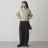 【Feel Soft / フィールソフト】ショート丈 両面微起毛裏毛フーディ | coen【women】 | 詳細画像5 