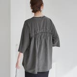 ピグメントドッキング布帛五分袖Tシャツ | coen【women】 | 詳細画像11