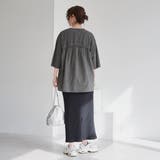 ピグメントドッキング布帛五分袖Tシャツ | coen【women】 | 詳細画像15