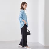 ピグメントドッキング布帛五分袖Tシャツ | coen【women】 | 詳細画像30