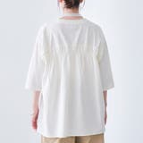 ピグメントドッキング布帛五分袖Tシャツ | coen【women】 | 詳細画像33