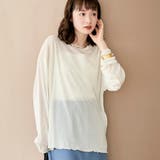 OFF WHITE | 配色メローシアーロンT | coen【women】