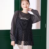 【セットアイテム】ドビーシフォンキャミソール セットロゴロンT | coen【women】 | 詳細画像11