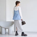 【セットアイテム】ドビーシフォンキャミソール セットロゴロンT | coen【women】 | 詳細画像20