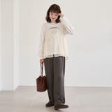 【セットアイテム】ドビーシフォンキャミソール セットロゴロンT | coen【women】 | 詳細画像5