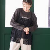 【セットアイテム】ドビーシフォンキャミソール セットロゴロンT | coen【women】 | 詳細画像8