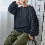 BLACK | 【再入荷・新色登場】USAコットンボリュームスリーブロンTEE | coen【women】