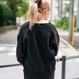 【WEB限定・DISCUS(ディスカス) 】スキッパーUネック裏毛スウェット | coen【women】 | 詳細画像3