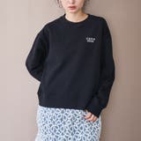BLACK | 【新色登場】COEN（コーエン）ロゴ刺繍 C/N裏毛スウェット | coen【women】