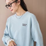 LT.BLUE | 【新色登場】COEN（コーエン）ロゴ刺繍 C/N裏毛スウェット | coen【women】