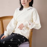 ハートモチーフ裏毛プルオーバー | coen【women】 | 詳細画像1