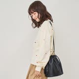 ハート刺繍裏毛スウェットプルオーバー | coen【women】 | 詳細画像3 