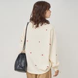 ハート刺繍裏毛スウェットプルオーバー | coen【women】 | 詳細画像4 