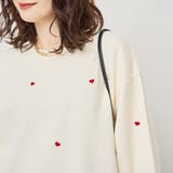 ハート刺繍裏毛スウェットプルオーバー | coen【women】 | 詳細画像5 