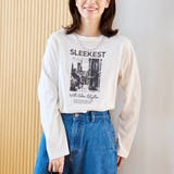 OFF WHITE | コットンフォトプリントロンT | coen【women】