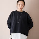 【REVERSE WARM】あったかクルーネックプルオーバー スウェット | coen【women】 | 詳細画像1