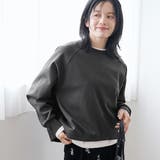 DK.GRAY | 【REVERSE WARM】あったかクルーネックプルオーバー スウェット | coen【women】