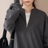 【REVERSE WARM】あったかハーフジッププルオーバー スウェット | coen【women】 | 詳細画像12 