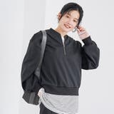 【REVERSE WARM】あったかハーフジッププルオーバー スウェット | coen【women】 | 詳細画像2 