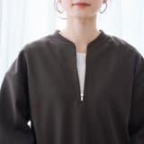 【REVERSE WARM】あったかハーフジッププルオーバー スウェット | coen【women】 | 詳細画像26 