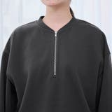 【REVERSE WARM】あったかハーフジッププルオーバー スウェット | coen【women】 | 詳細画像33 