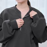 【REVERSE WARM】あったかハーフジッププルオーバー スウェット | coen【women】 | 詳細画像37 