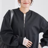 【REVERSE WARM】あったかハーフジッププルオーバー スウェット | coen【women】 | 詳細画像5 