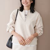 NATURAL | 【REVERSE WARM】あったかハーフジッププルオーバー スウェット | coen【women】