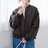 DK.BROWN | 【REVERSE WARM】あったかハーフジッププルオーバー スウェット | coen【women】