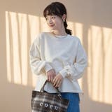 フリルドッキングピグメント裏毛スウェット | coen【women】 | 詳細画像10