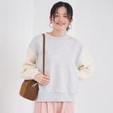 ケーブルニットドッキング切替裏毛スウェット1 | coen【women】 | 詳細画像2