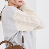 ケーブルニットドッキング切替裏毛スウェット1 | coen【women】 | 詳細画像5