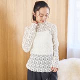 カットレース タートルネックトップス | coen【women】 | 詳細画像5