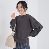 ケーブルニットドッキング切替裏毛スウェット2 | coen【women】 | 詳細画像2